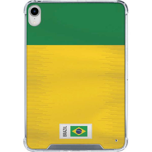 Brazil Soccer Flag iPad 11th Gen (2025) Clear Case
